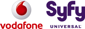 Vodafone Syfy Universal Logos PNG image