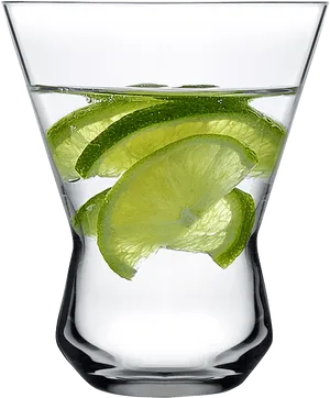 Vodka Lime Splash Glass PNG image