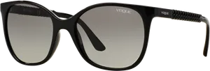 Vogue Black Oversized Sunglasses PNG image