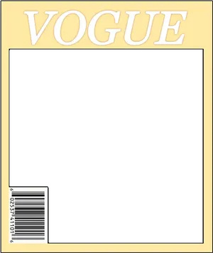 Vogue Magazine Cover Template PNG image