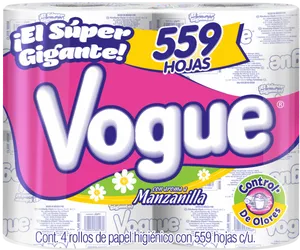 Vogue Toilet Paper Pack Chamomile Scent PNG image