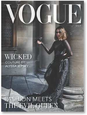 Vogue Wicked Evil Queen October Edition PNG image