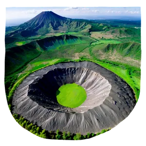 Volcanic Crater Aerial View Png 91 PNG image