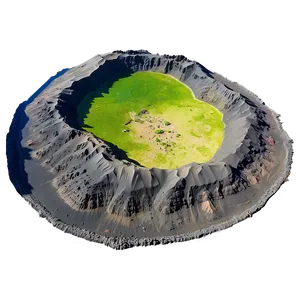 Volcanic Crater Lake Png Oai PNG image