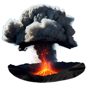 Volcanic Eruption Explosion PNG Pse