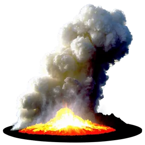 Volcanic Eruption Fire PNG A