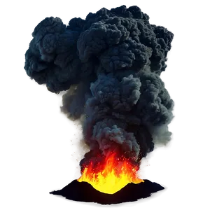 Volcanic Eruption Fire PNG C