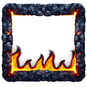 Volcanic Fire Border PNG 06212024