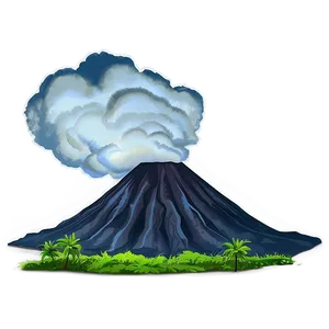 Volcanic Island Landscape Png 32 PNG image