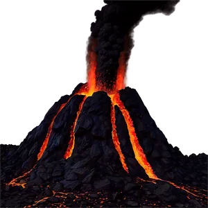 Volcanic Lava Blast PNG Vvx