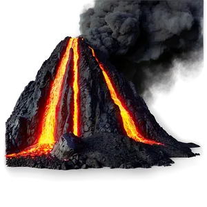 Volcanic Lava Flow Png 05232024 PNG image