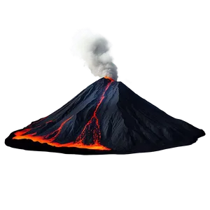 Volcano In Night Sky Png Deu73 PNG image