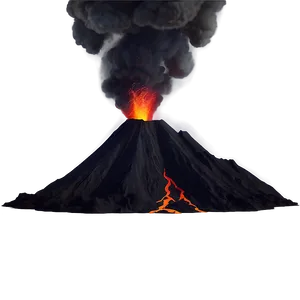 Volcano In Sci-fi Landscape Png Yah PNG image
