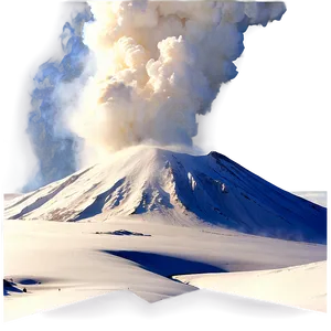 Volcano In Winter Snow Png 05232024 PNG image