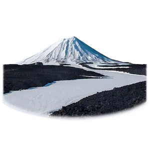 Volcano In Winter Snow Png 6 PNG image