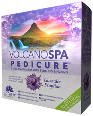 Volcano Spa Pedicure Kit Lavender Eruption PNG image