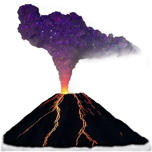 Volcano Under Stars Png Nmp66 PNG image