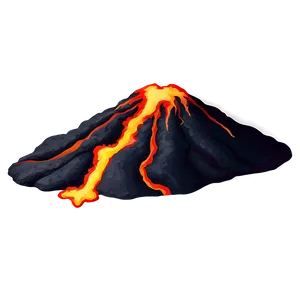 Volcano With Flowing Lava Png Rhw54 PNG image