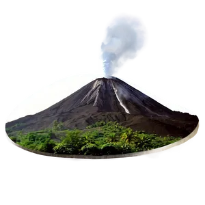 Volcano With Hot Springs Png Pey28 PNG image