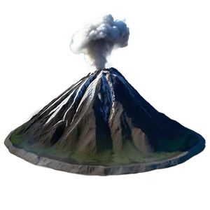 Volcano With Rising Smoke Png 63 PNG image