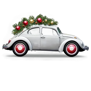 Volkswagen Beetle Festive Decoration PNG 06292024