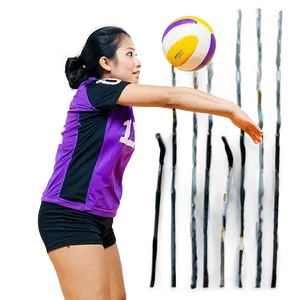 Volleyball Action Shot Png Irr52 PNG image