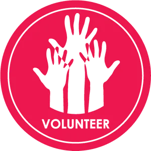 Volunteer Emblem Graphic PNG image