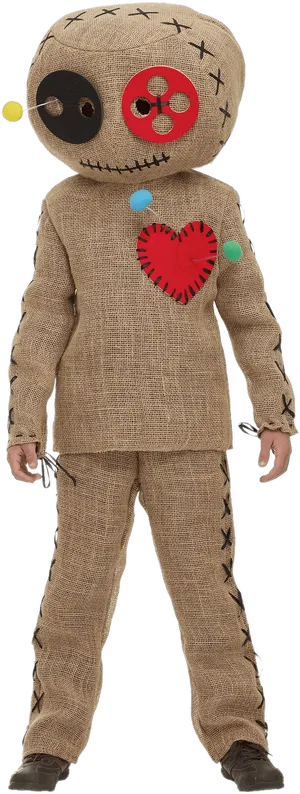 Voodoo Doll Costume Person PNG image