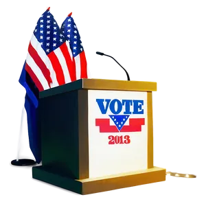 Vote Podium Png 05242024 PNG image