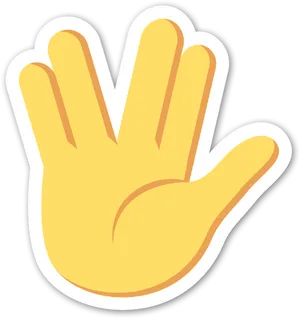 Vulcan Salute Emoji.png PNG image