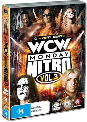 W C W Monday Nitro Vol3 D V D Cover PNG image