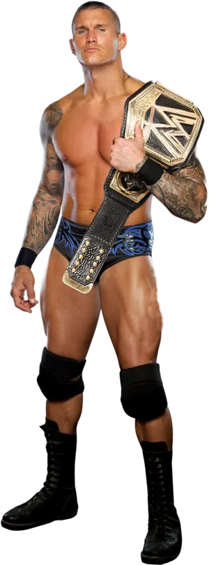 W W E Champion Pose