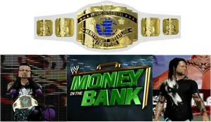 W W E Intercontinental Championshipand Wrestlers PNG