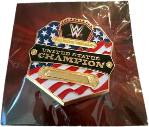 W W E United States Championship Belt Pin PNG image