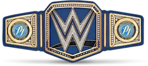 W W E Universal Championship Belt Customized PNG image