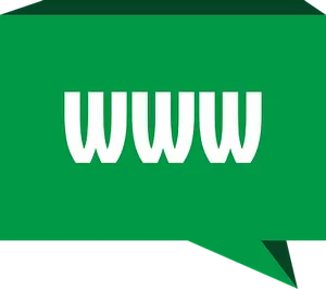 W W W Speech Bubble Icon