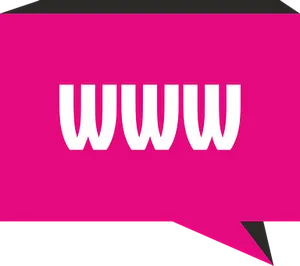 W W W Speech Bubble Icon PNG image