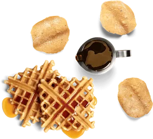 Wafflesand Syrup Still Life