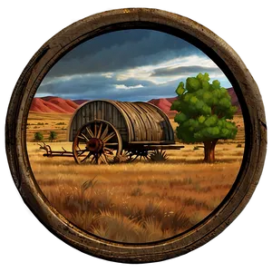 Wagon Wheel In Landscape PNG Tlx84 PNG