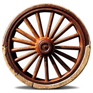 Wagon Wheel Silhouette PNG 43