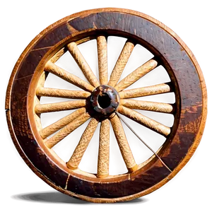 Wagon Wheel Silhouette PNG Six24