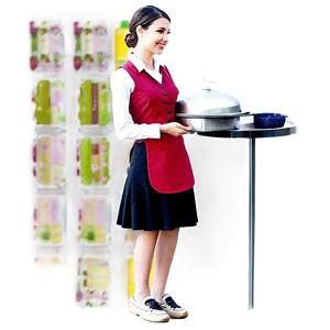 Waitress C PNG image