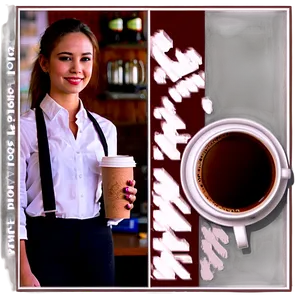 Waitress In Coffee Shop PNG Wkw20 PNG