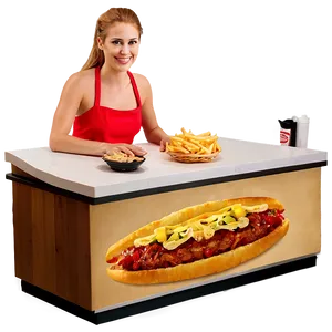 Waitress In Fast Food Chain PNG Gmu PNG