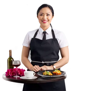 Waitress In Fine Dining PNG 06272024 PNG