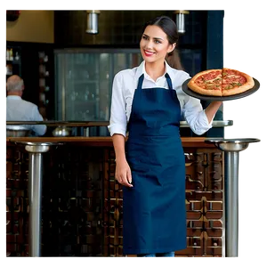 Waitress In Pizzeria PNG 06272024