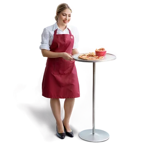 Waitress In Pizzeria PNG 06272024