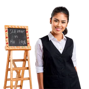 Waitress In Uniform PNG Egi