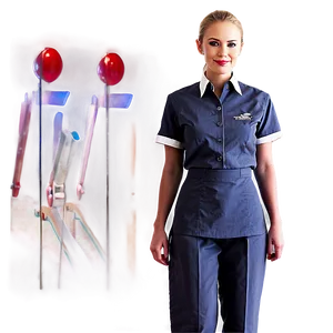 Waitress In Uniform PNG Ert87