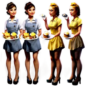 Waitress On Duty PNG 06272024